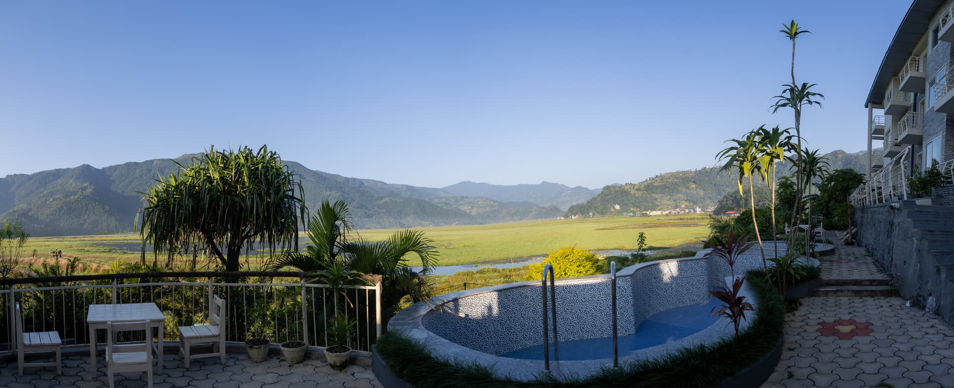 Lakeside view from Samiyog Resort