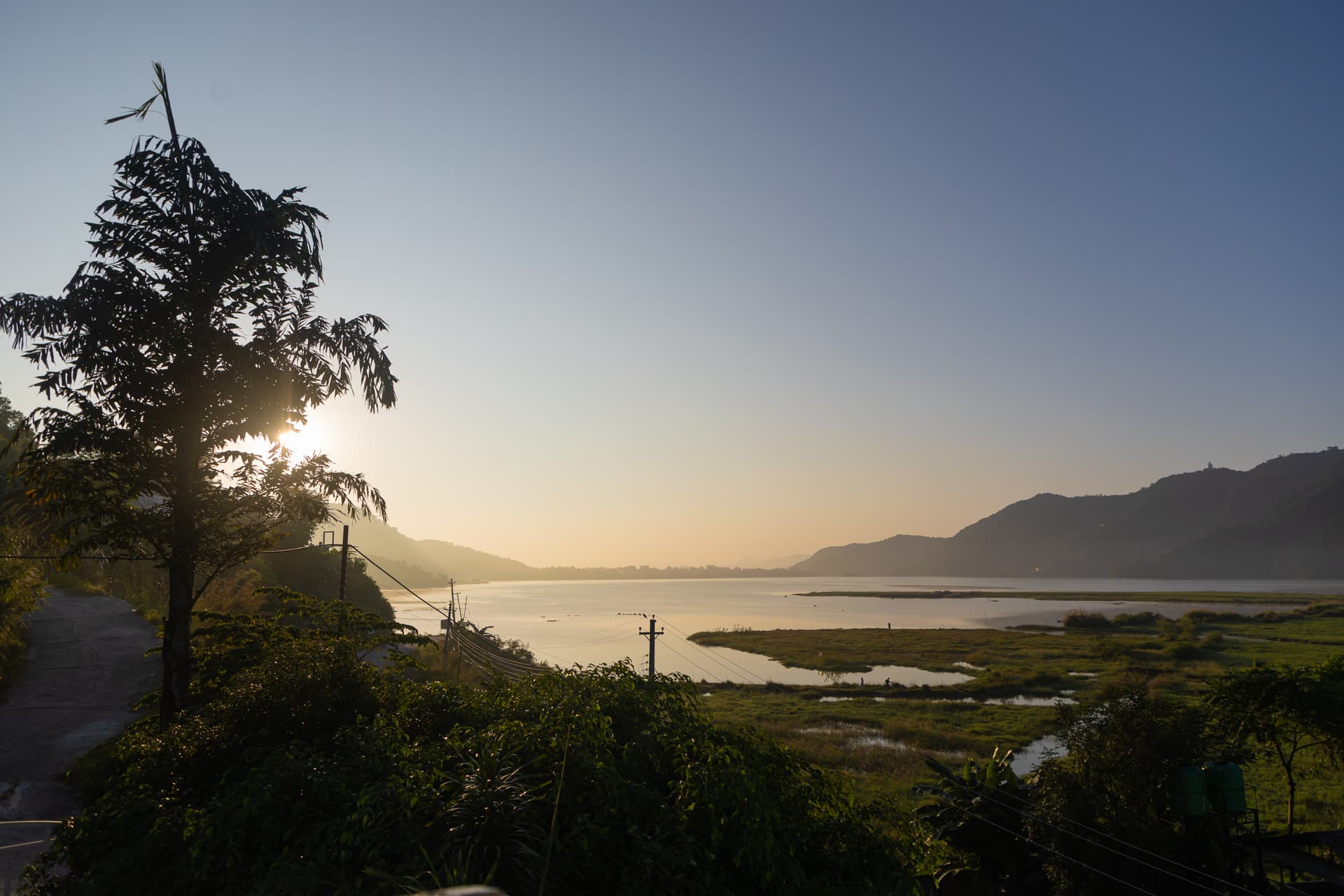 Lake view during sunset from Samiyog